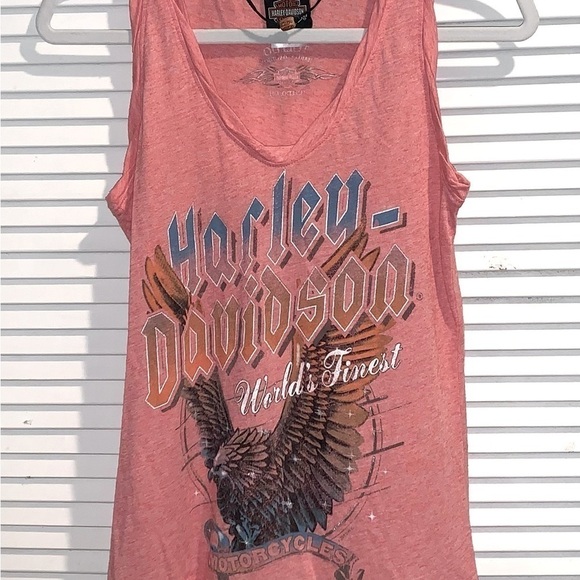 Harley-Davidson Tops - Harley Davidson Women’s Tank Top Pink Small with necklace